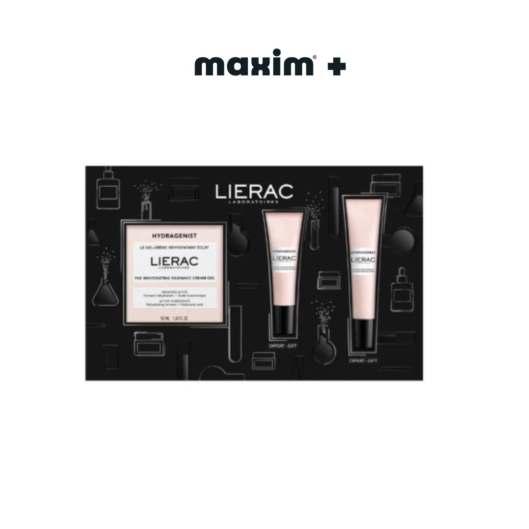 Lierac Xmas Promo Set Hydragenist The Rehydrating Radiance Cream-Gel & Hydragenist The Rehydrating Eye Care + Hydragenist The Rehydrating Serum