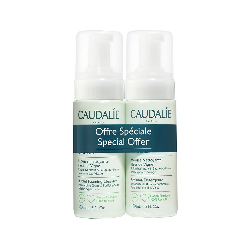 Caudalie	Vinoclean Instant Foaming Cleanser Duo - 150 mL