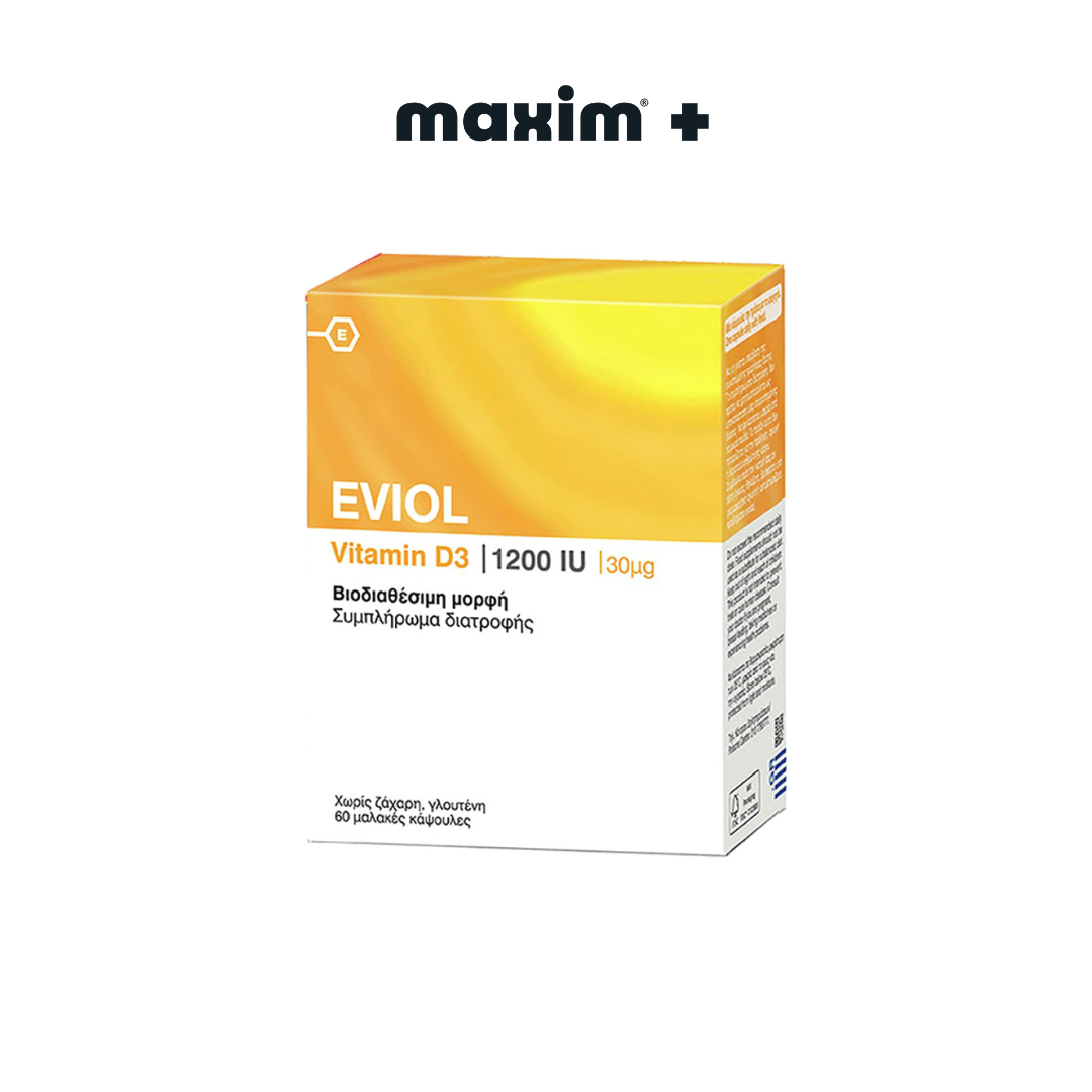 EVIOL Vitamin D3 1200IU (30μg) 60caps