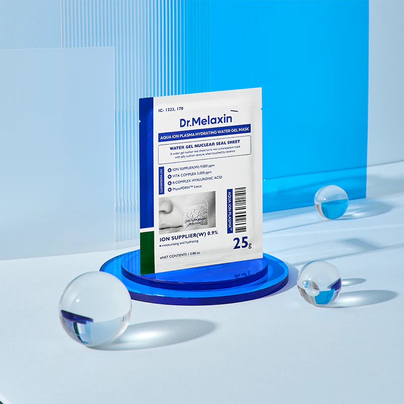 Dr. Melaxin Aqua Ion Plasma Hydrating Water Gel Mask - Ενυδατική μάσκα προσώπου για άμεση αναζωογόνηση και λάμψη