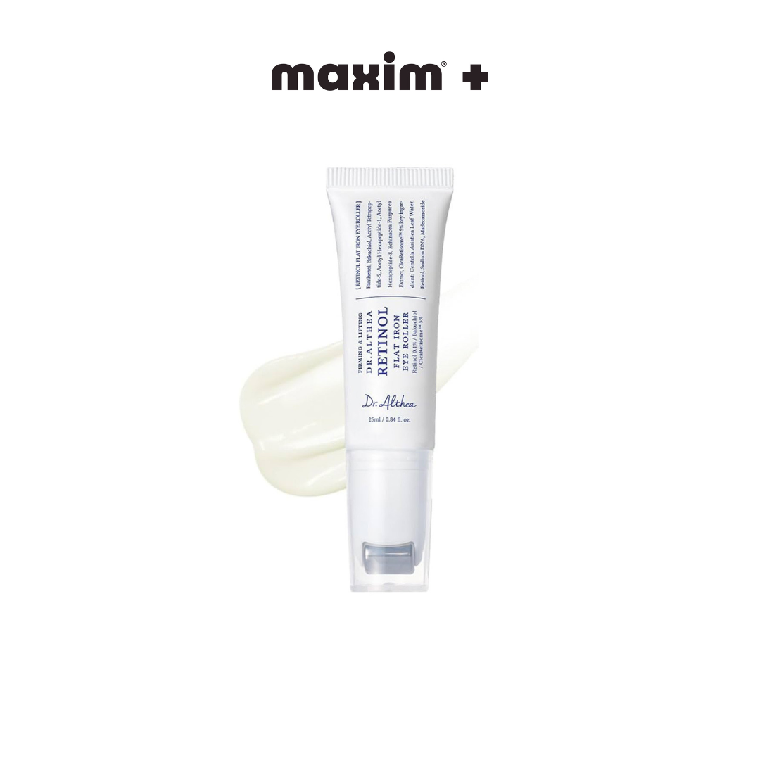 Dr. Althea  Retinol Flat Iron Eye Roller – Serum Ματιών με Ρετινόλη, Bakuchiol & Roller Μασάζ