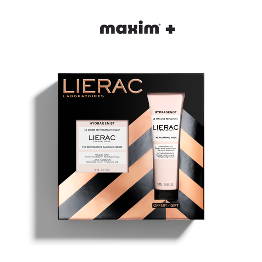 LIERAC Xmas Set Hydragenist Kρέμα Προσώπου 50ml Και Δώρο Μάσκα Αναπλήρωσης Και Λάμψης 75ML