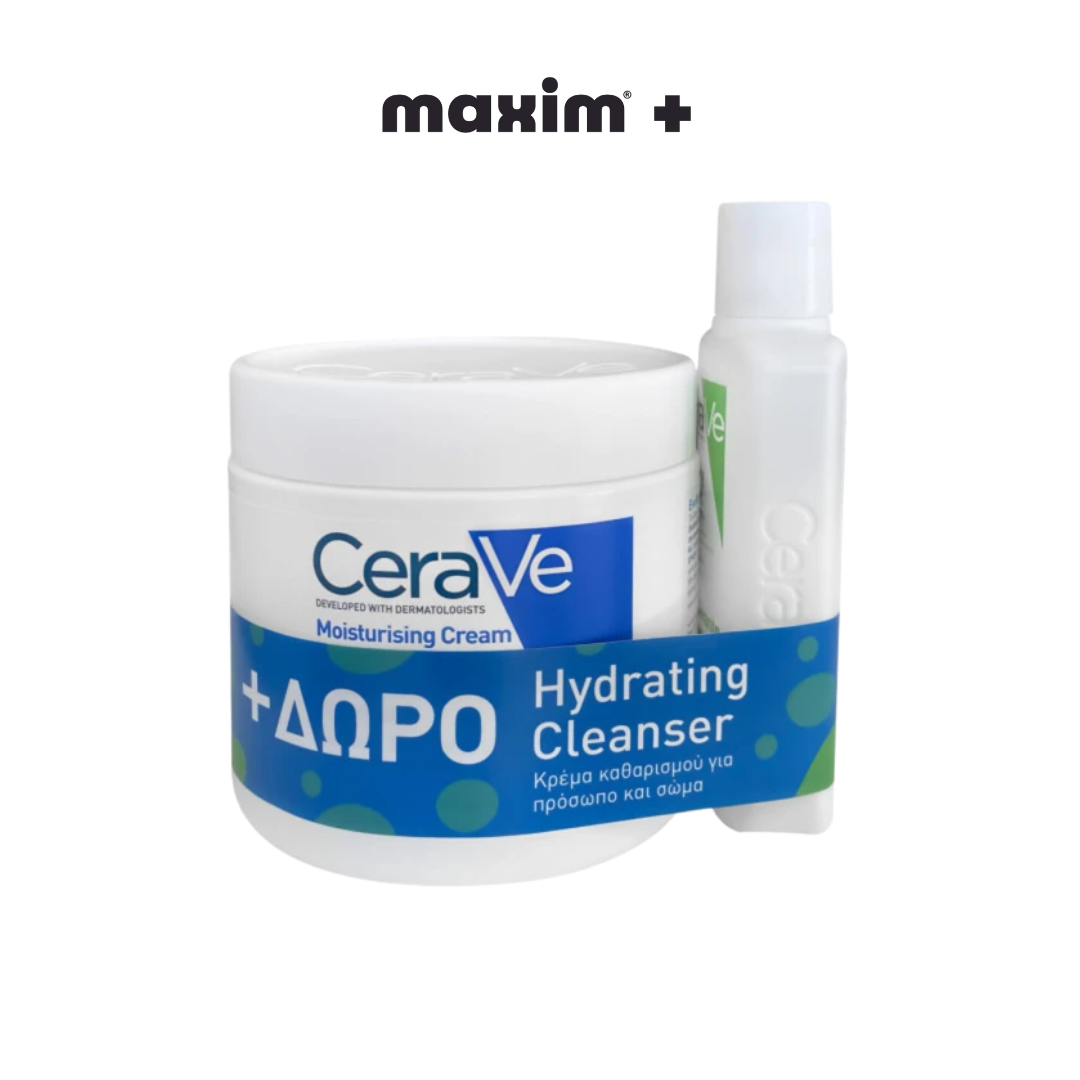 Moisturising Cream Ενυδατική Κρέμα Προσώπου &Σώματος 454g + Δώρο Hydrating Cleanser 88ml