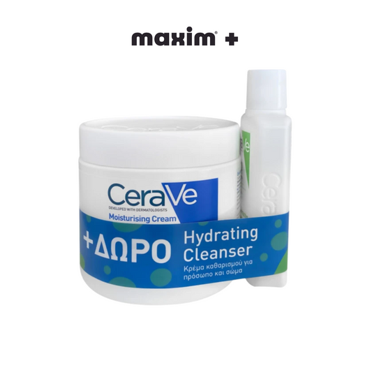 Moisturising Cream Ενυδατική Κρέμα Προσώπου &Σώματος 454g + Δώρο Hydrating Cleanser 88ml
