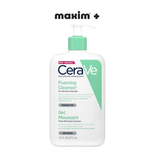 CeraVe Foaming Cleanser Gel Καθαρισμού για Κανονική - Λιπαρή Επιδερμίδα 473ml