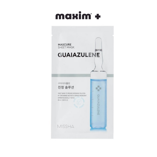 Missha Mascure Guaiazulene Sheet Mask – Καταπραϋντική Μάσκα Προσώπου (1τεμ)