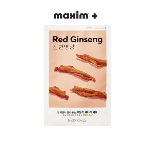 Missha Airy Fit Sheet Mask Red Ginseng – Μάσκα Προσώπου με Κόκκινο Τζίνσενγκ (19g)
