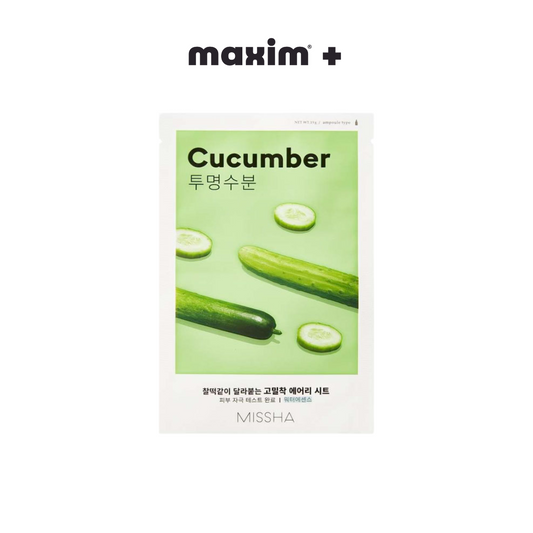 Missha Airy Fit Sheet Mask Cucumber – Μάσκα Προσώπου με Αγγούρι (19g)