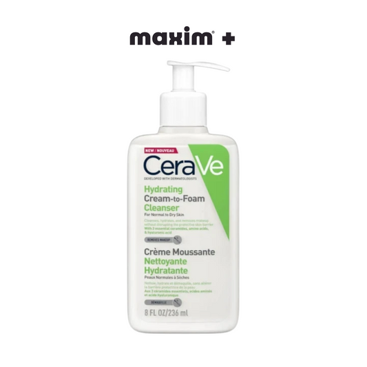 CeraVe Hydrating Cleanser Cream to Foam 236ml