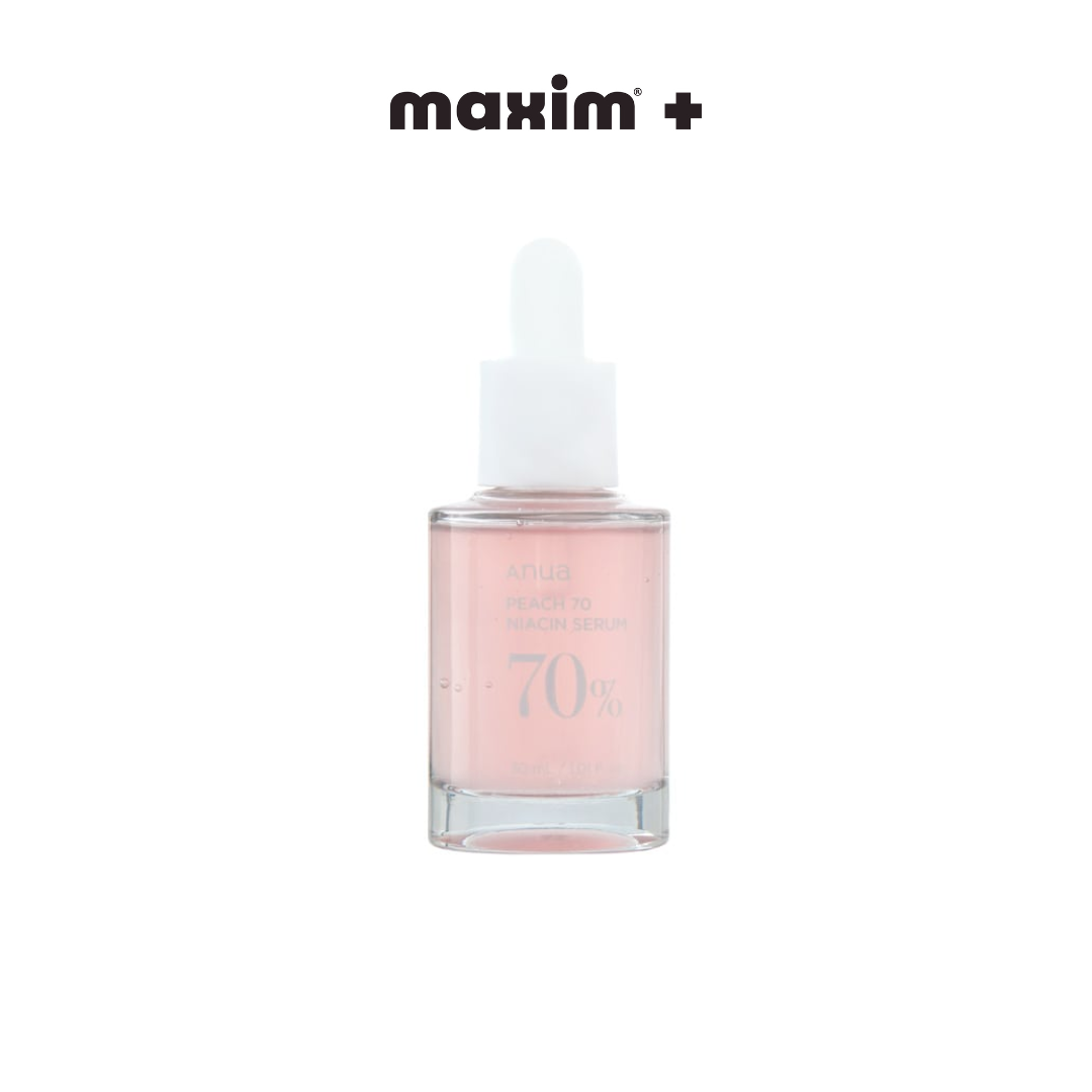 Anua Peach 70% Niacinamide Serum Ορός Προσώπου με Ροδάκινο για Φωτεινότητα & Λάμψη, 30ml
