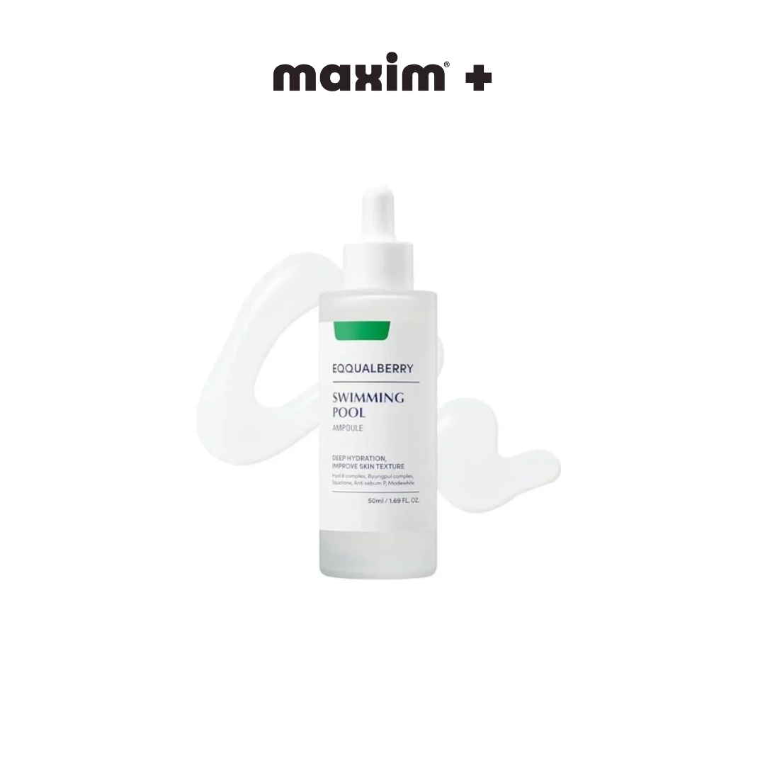 EQQUALBERRY  Swimming Pool Ampoule - Αμπούλα Εντατικής Ενυδάτωσης & Αναζωογόνησης