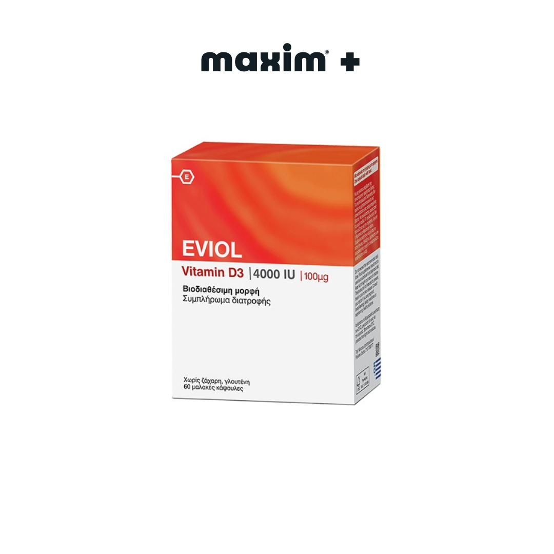 Eviol Vitamin D3 4000IU 100μg 60 soft caps