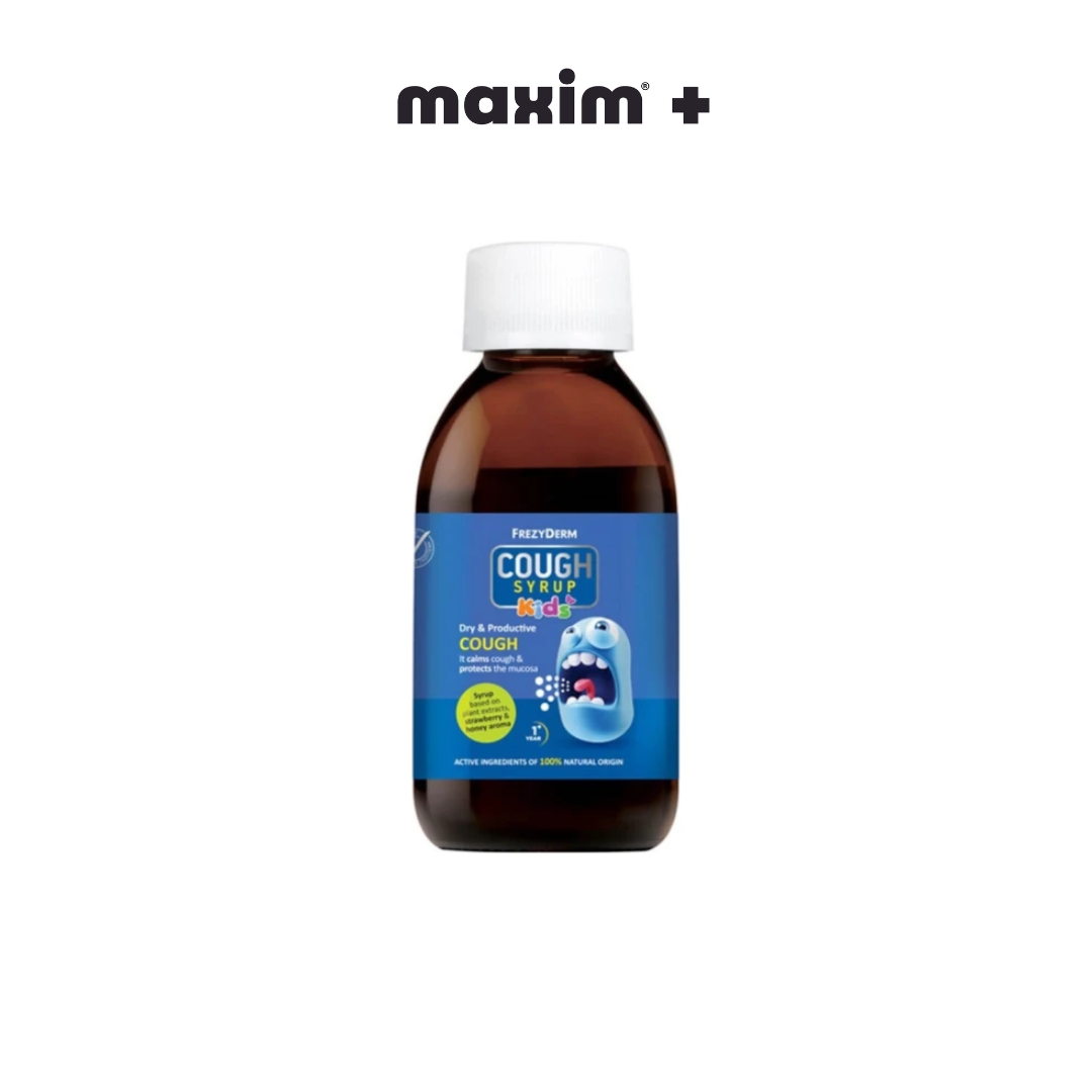 Frezyderm Cough Syrup Kids Σιρόπι για τον Ξηρό και Παραγωγικό Βήχα με Γεύση Φράουλα και Μέλι 1+ 182g