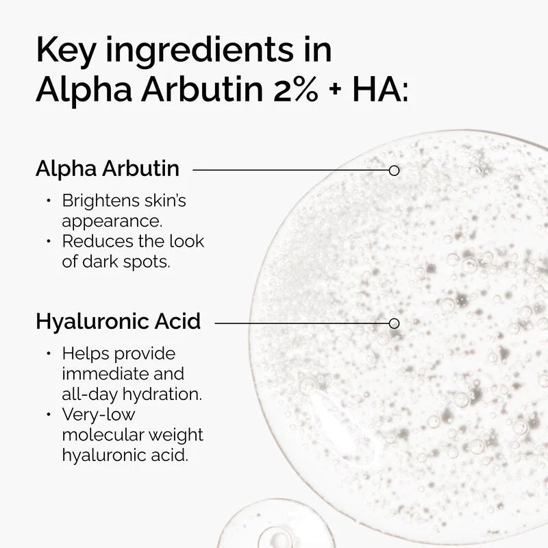 The Ordinary Alpha Arbutin 2% & HA Serum