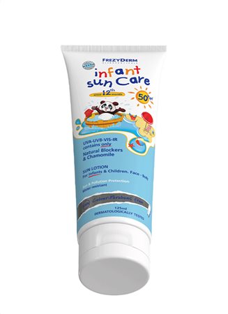 Frezyderm Infant Sun Care Spf50+, Αντιηλιακό Γαλάκτωμα Προσώπου και Σώματος για Μωρά 100ml