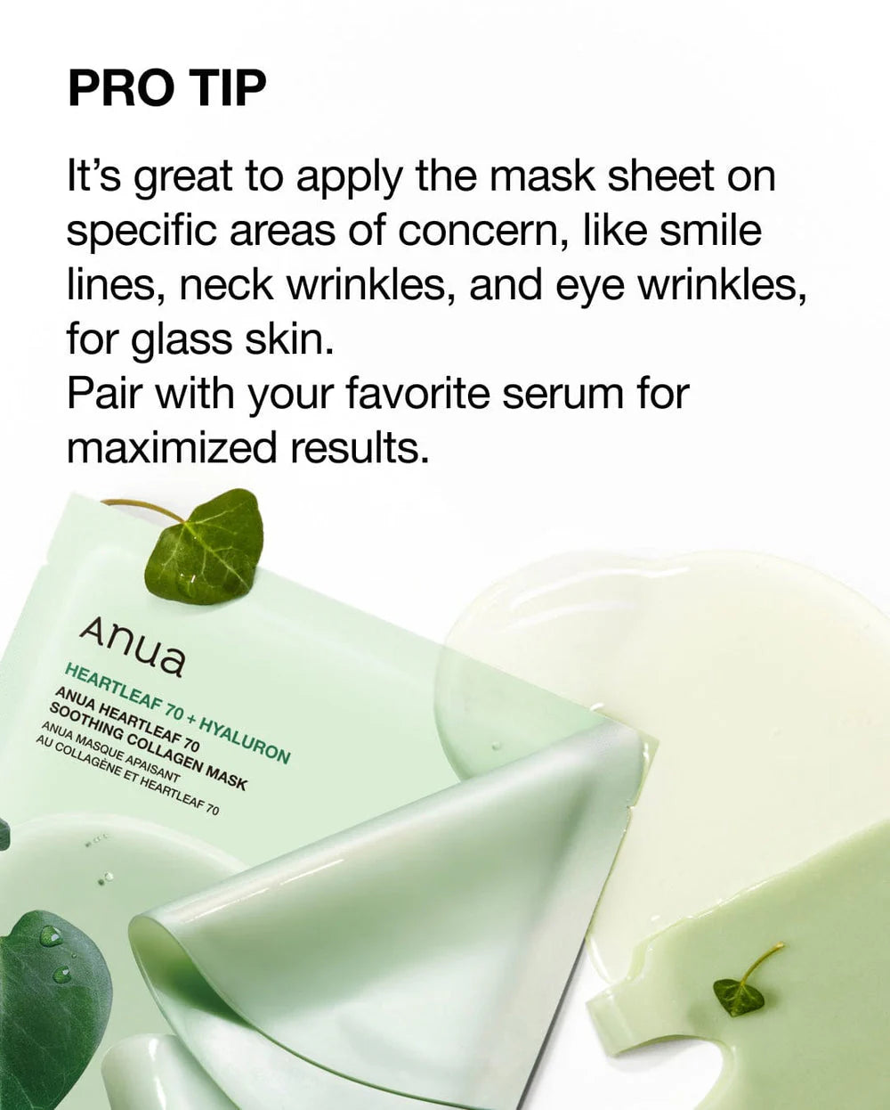Anua Heartleaf 70 Soothing Collagen Mask - Καταπραϋντική gel ολονύκτια μάσκα