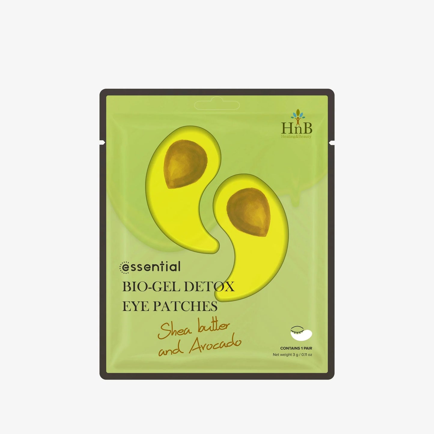 Detox Bio-Gel Patches for Eye Contour – Avocado and Shea Butter