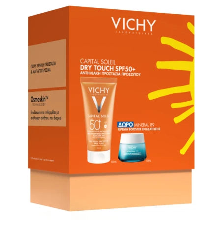 Vichy Capital Soleil Promo UV-CLEAR SPF50+ 40ml Δώρο Mineral 89 Booster Ενυδάτωσης 15ml