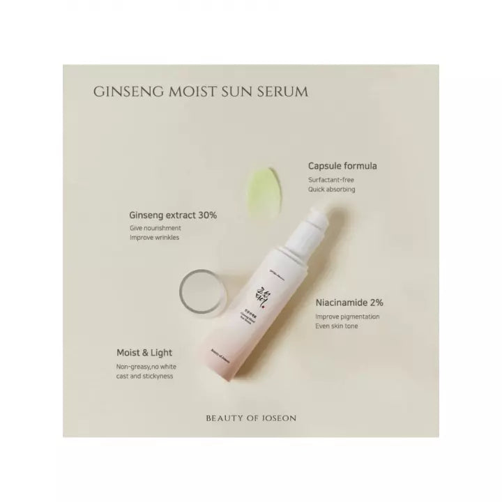 Beauty of Joseon Ginseng Moist Sun Serum SPF 50+, PA++++ – Αντιηλιακός Ορός Προσώπου, 50ml