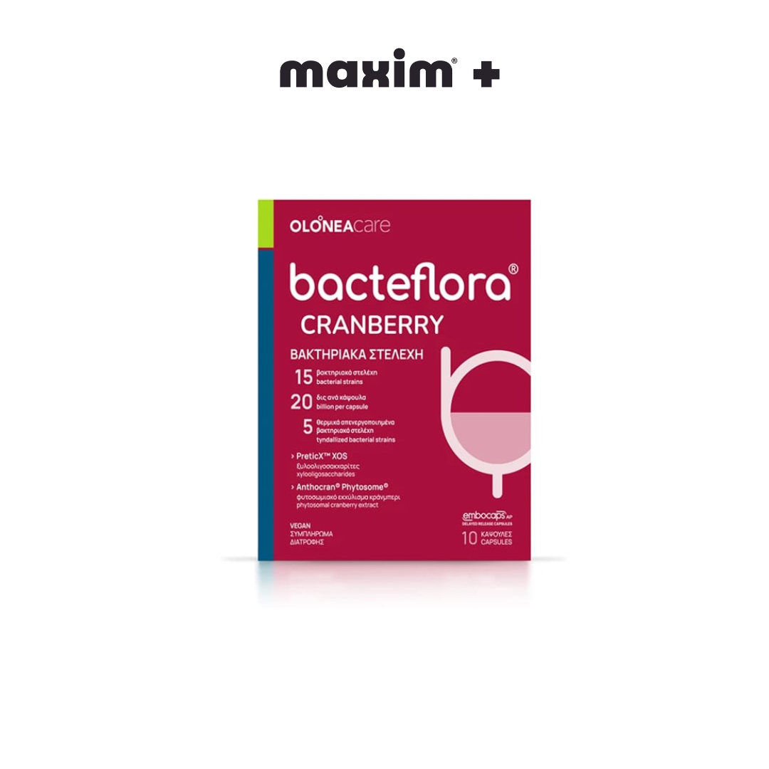 Olonea BacteFlora Cranberry με Προβιοτικά-Πρεβιοτικά 10caps