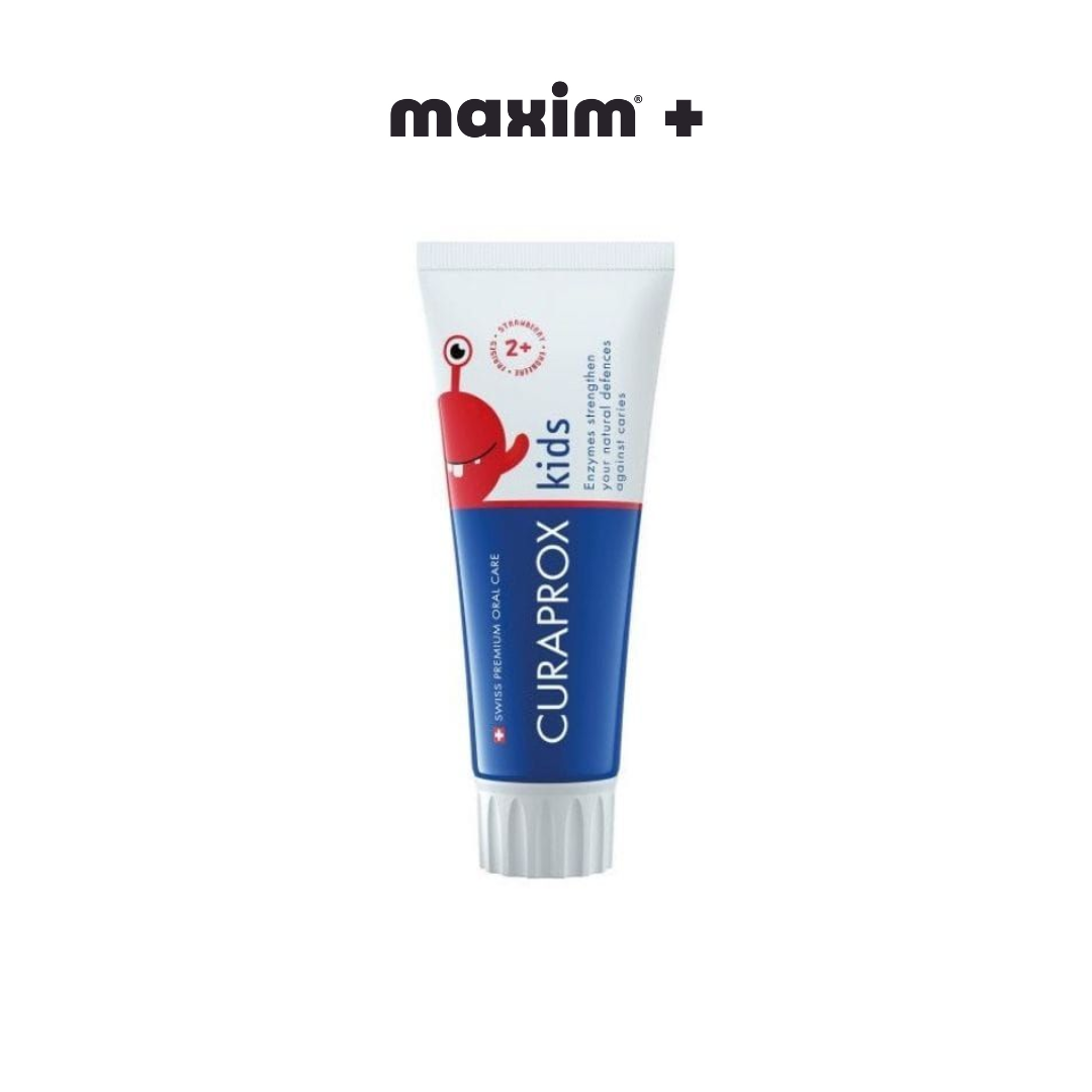 Curaprox Toothpaste For Kids Παιδική Οδοντόκρεμα Γεύση Φράουλα με Φθόριο 950ppm, 60ml