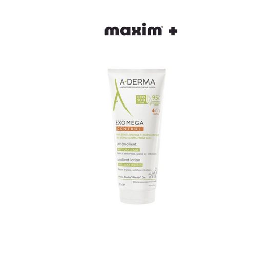 A-Derma Exomega Control Emollient Lotion Μαλακτικό Γαλάκτωμα Προσώπου & Σώματος για Ατοπικές Επιδερμίδες Λεπτόρρευστης Υφής 200ml