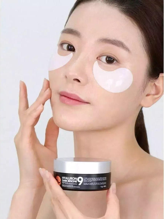 MEDI-PEEL Hyaluron Dark Benone Peptide 9 Ampoule Eye Patch 60pcs – Υδρογέλη Ματιών με Υαλουρονικό Οξύ, 9 Πεπτίδια και Εκχύλισμα Μαργαρίτας για Λάμψη και Αντιγήρανση