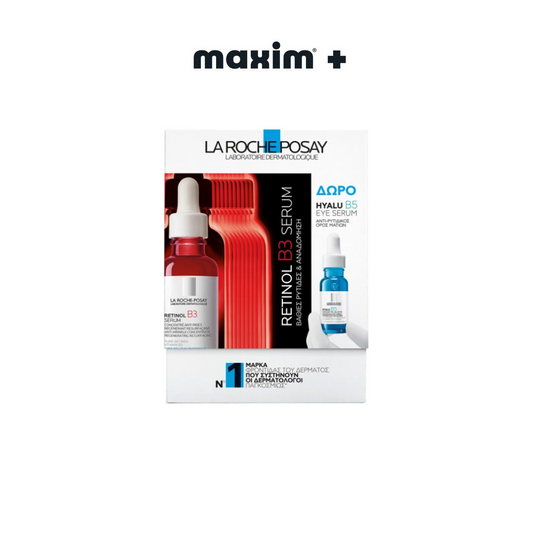 La Roche-Posay Promo με Retinol B3 Serum Αντιρυτιδικός Ορός Προσώπου, 30ml & Δώρο Hyalu Β5 Eye Serum, 5ml