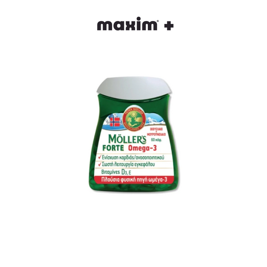 Mollers Forte Omega-3 Ιχθυέλαιο & Μουρουνέλαιο 60caps