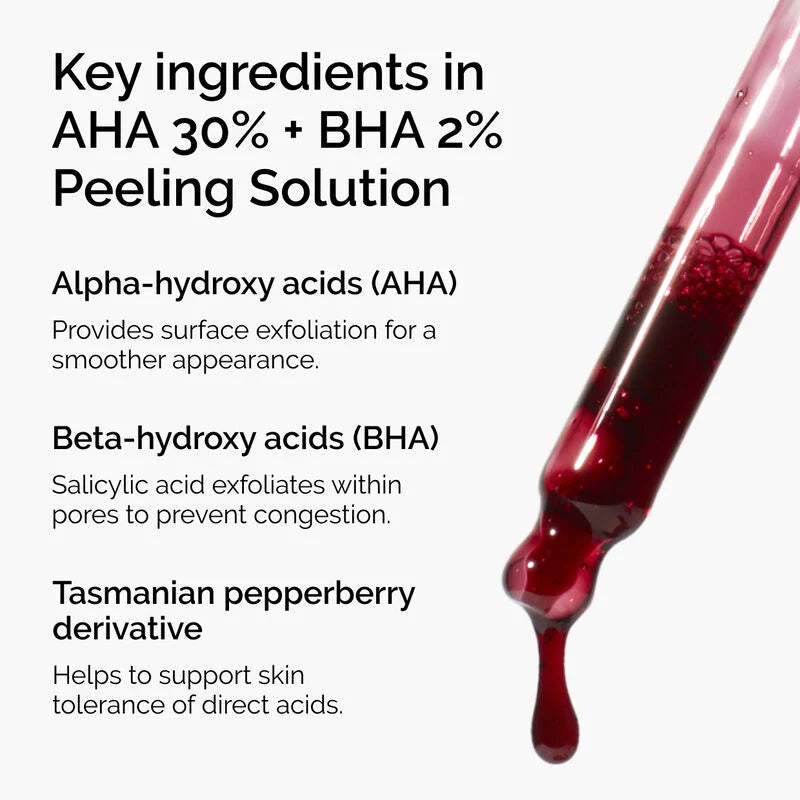 The Ordinary AHA 30% & BHA 2% Peeling Solution Ορός Εντατικής Απολέπισης, 30ml