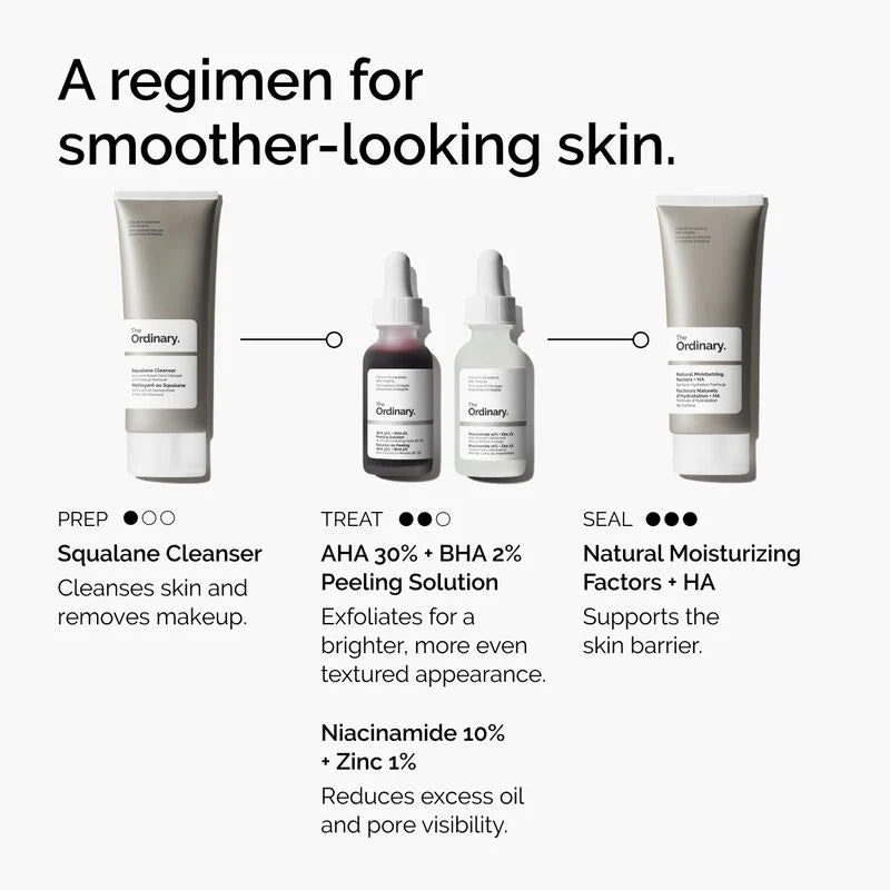 The Ordinary AHA 30% & BHA 2% Peeling Solution Ορός Εντατικής Απολέπισης, 30ml