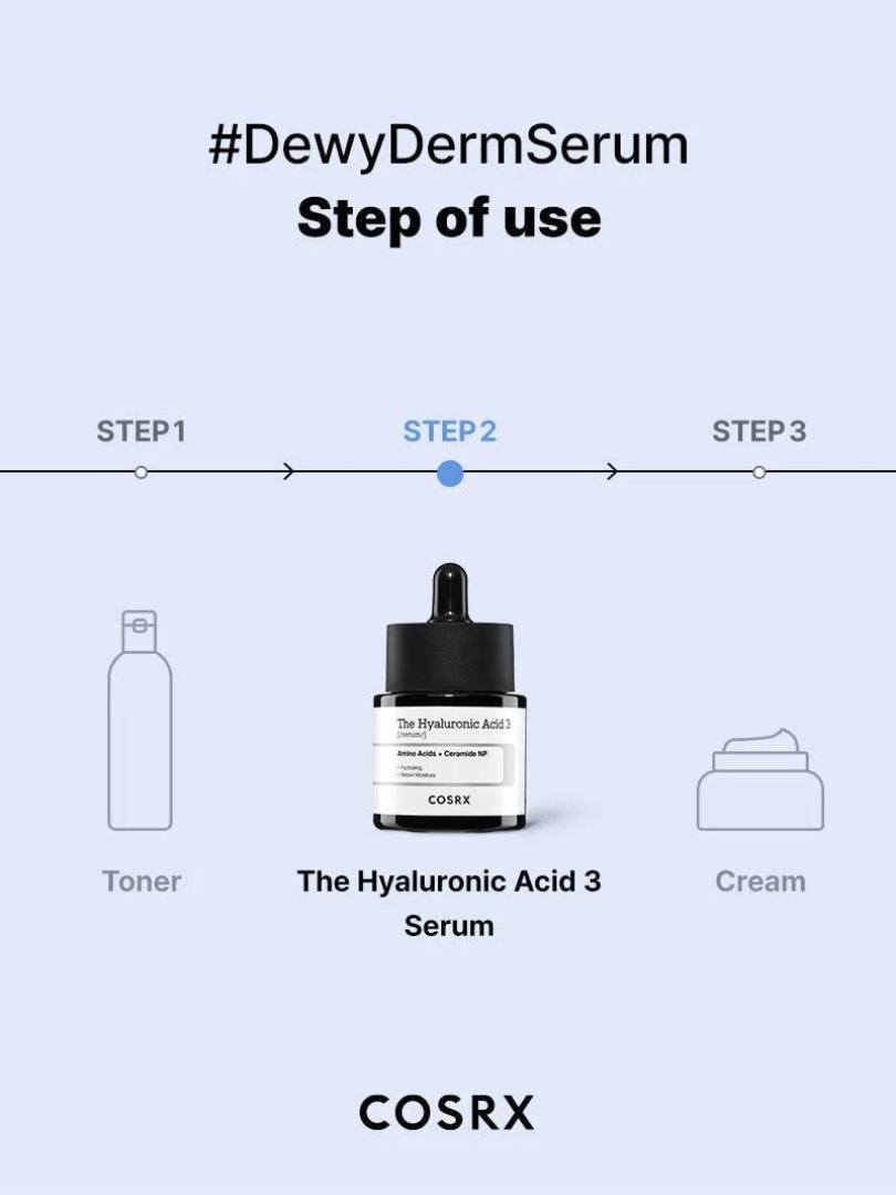 COSRX The Hyaluronic Acid 3 Serum – 20ml