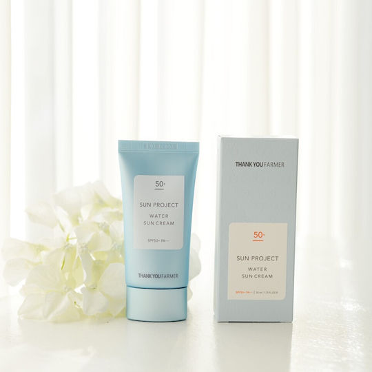 Thank You Farmer – Sun Project Water Sun Cream SPF50+ Αντηλιακή Κρέμα με Υδάτινη Υφή & Ενυδατική Δράση | 50ml