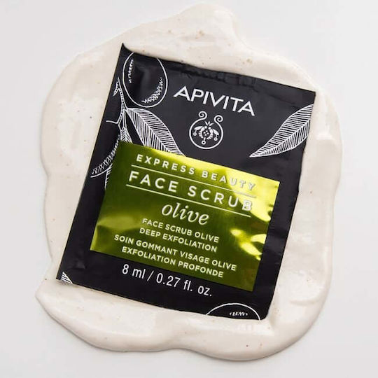 Apivita Express Beauty Κρέμα Βαθιάς Απολέπισης με Ελιά 2x8ml