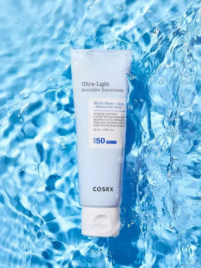 COSRX Ultra-Light Invisible Sunscreen SPF50+/PA++++ – Αντηλιακή Κρέμα Προσώπου με Διάφανη Υφή (50ml)